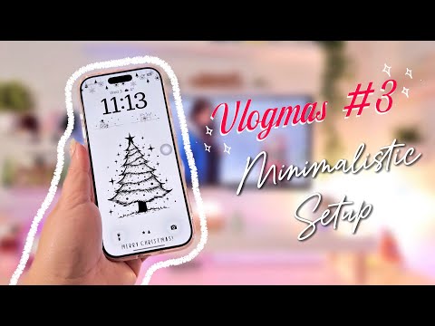 Vlogmas #3 ✨ Minimalistic Black & White iPhone 17 Pro Theme | Clean Aesthetic Customization