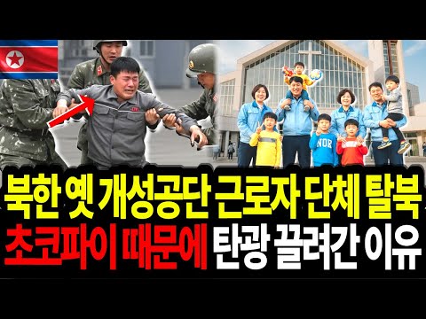 북한 옛 개성공단 근로자 단체탈북, 초코파이 때문에 탄광 끌려간 이유