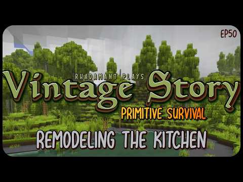 Remodeling the Kitchen in Vintage Story Primitive Survival - Surviving Wilderness // EP50