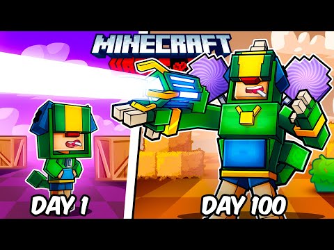 I Survived 100 Days as BRAWL STARS LEON in Hardcore Minecraft!