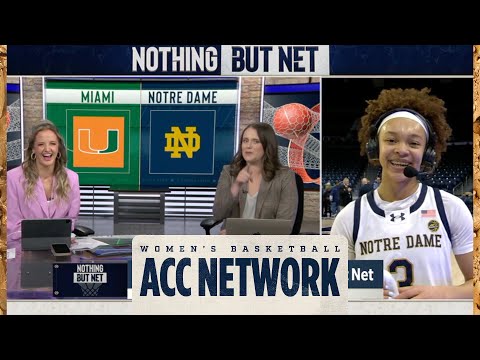Hannah Hidalgo Joins Nothing But Net (01.23.2026) | Notre Dame Women's Basketball