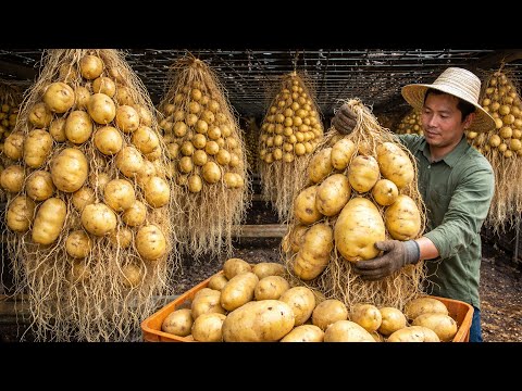 Aeroponics Potato Farm to Factory - How Potato Chips Are Made - Modern Agriculture Technology