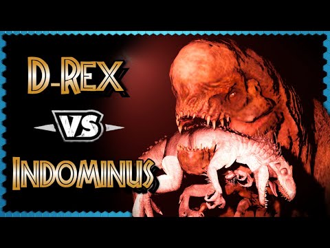 D-Rex 🆚 Indominus Rex🦖 | #jurassicworldrebirth #jurassicworld