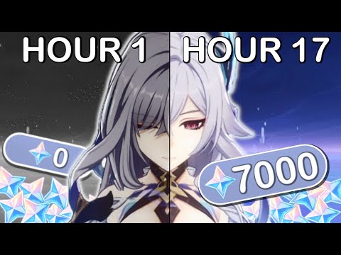 I spent 17 hours farming 7000 primogems in Genshin Impact