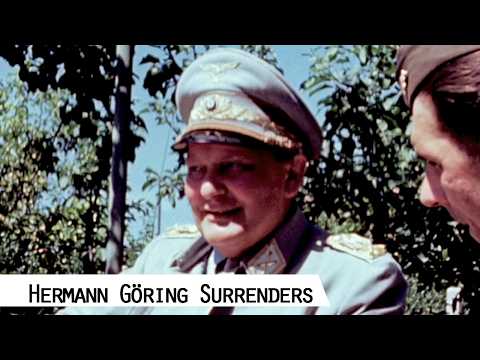 High-Ranking Nazi Hermann Göring Surrenders to the U.S. 36th Infantry Division in May 1945