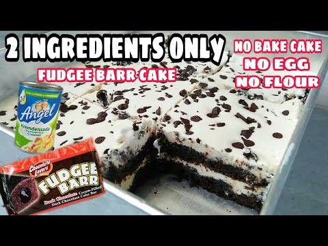 No Bake Fudgee Barr Cake | 2 Ingredients Only | Sobrang Daling Gawin | Masarap na Dessert