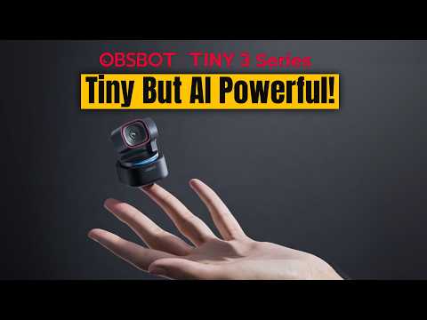 OBSBOT Tiny 3: The 4K Webcam That Finally Got Audio Right!