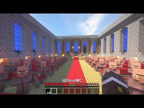 villagers build a nether portal