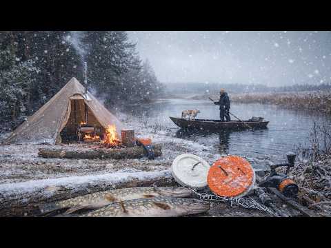 Hot Tent Camping with a Dog | Successful Fishing