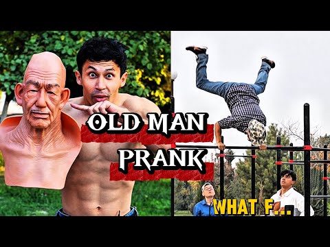 OLD MAN STREET WORKOUT PRANK: WHEN GRANDPA FIGHTS BACK: THE ULTIMATE PLAYGROUND PRANK
