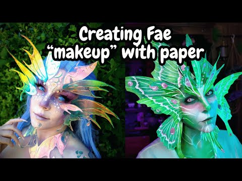 Creating Fae with make up and watercolor! Channelling my Nostalgia