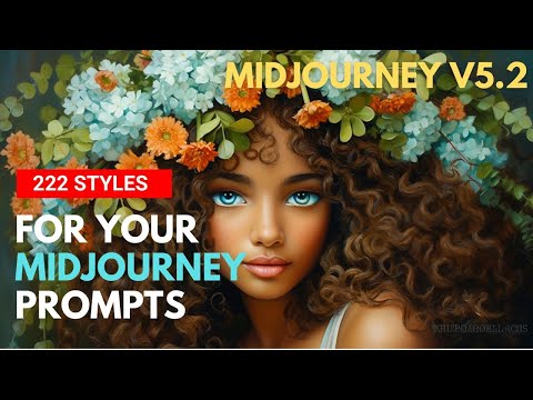 222 styles for your Midjourney prompts (Midjourney v5.2)