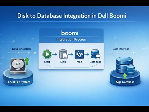 Disk To Database integration in Dell boomi | #itjobs #dellboomi #integrationtools #learning #viral