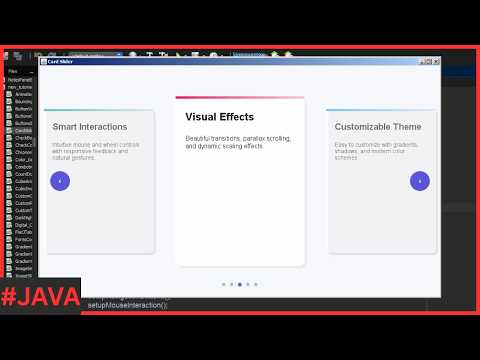 Java - How to Create a Card Slider in Java Netbeans - Complete Project Tutorial [ With Source Code ]