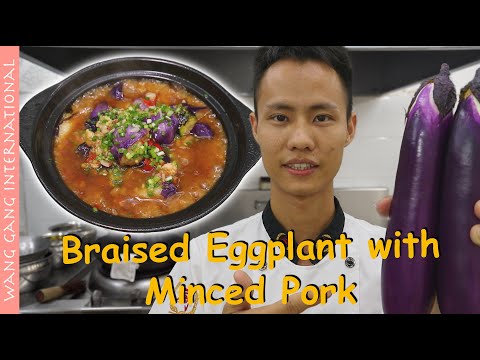 Chef Wang teaches you: "Braised Eggplant with Minced Pork" an healthy Sichuan cuisine 鱼香茄子【ASMR】