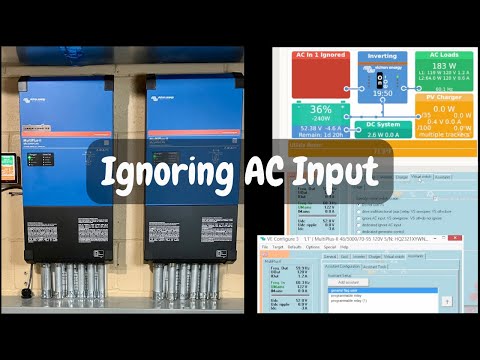 Different Ways to Ignore AC Input on a Victron MultiPlus 2 Inverter