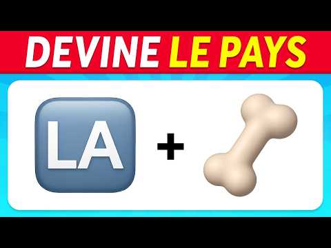 Devine le PAYS en ÉMOJIS 🌍🚩✅ Facile, Moyen, Diffile, Impossible | Quiz Émoji