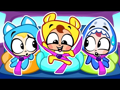 Safety Rules in a Car 🚙 ‼️🧯Funny Kids Songs And Nursery Rhymes😍