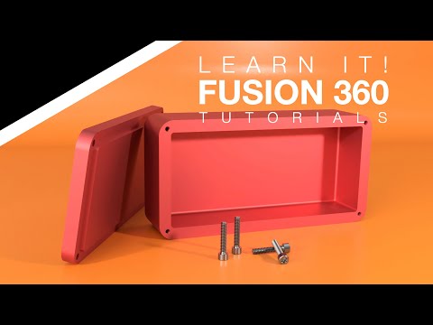 Fusion 360 for Beginners - Model a Box & Lid with Screws - In-Context Design - Lesson 9