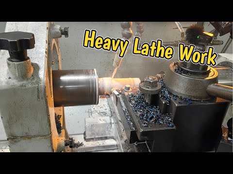 Most Shops Can’t Do This Anymore — Manual Turning Solid Steel Rollers