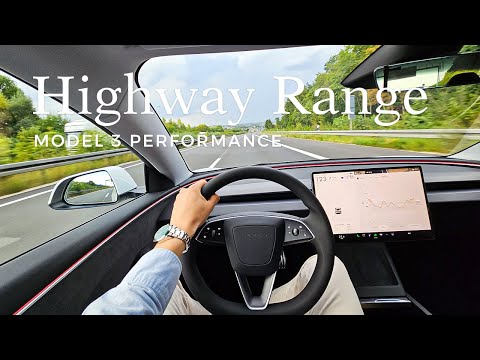 Highway Range Test of the 2024 Tesla Model 3 Performance