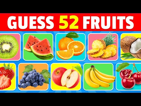 Guess the Fruit in 3 Seconds 🍍🍓🍌 | 52 Different Types of Fruit