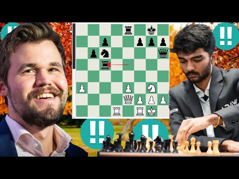 Magnus Carlsen vs Gukesh Dommaraju 35
