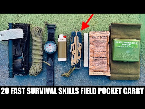 20x Fast Military Survival Skills - Field Pocket Kit! EDC!