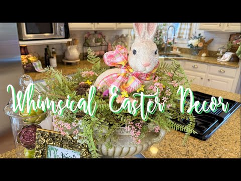 Easter Spring Decorating in the Kitchen 2025 #decoratewithme #whimsicaldecor #easterdecor #kitchen