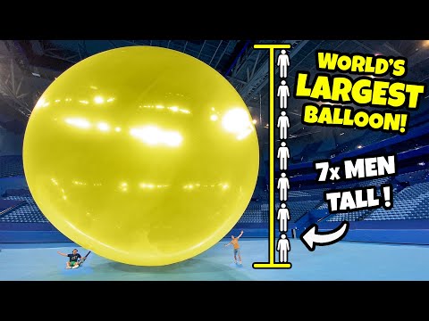 We Popped The WORLD’S LARGEST BALLOON! (40ft+)