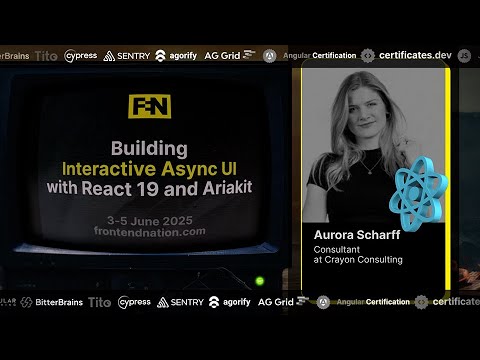 Frontend Nation 2025: Building Interactive Async UI with React 19 and Ariakit by Aurora Scharff
