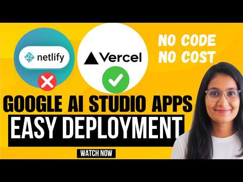 Deploy Google AI Studio App for FREE Using Vercel | Step-by-Step App Deployment Tutorial