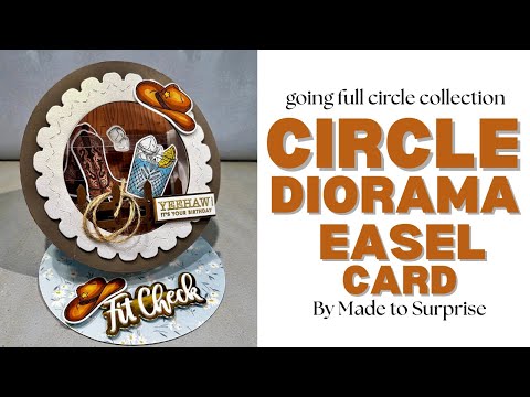 Dimensional Card Ideas | Circle Diorama Easel Card!
