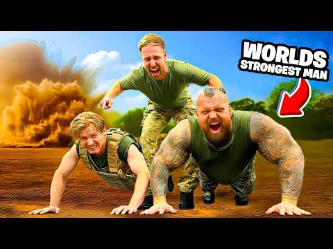 World’s Strongest Man Tries British Army Fitness Test | Passes?!