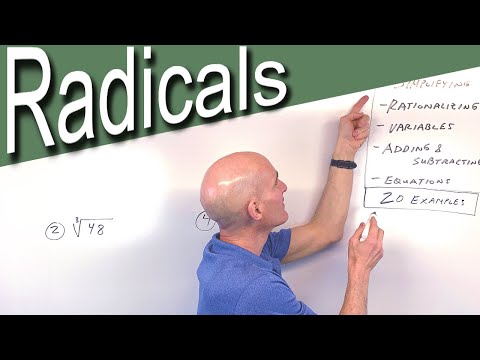 Radicals Complete Review - Simplifying, Rationalizing, Equations, Adding & Subtracting