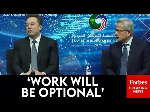 FULL: Elon Musk Makes Shocking Future Predictions At U.S.-Saudi Arabia Forum Alongside Jensen Huang