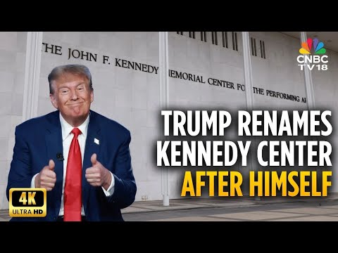 US President Donald Trump Renames Kennedy Arts Center After Himself | 4K Video | N18G