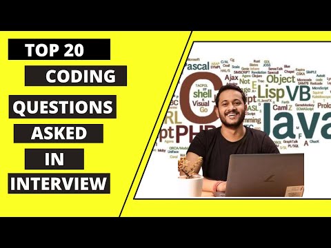 Top 20 Coding Questions Asked In Interview | Top 20  Array And String Coding Questions