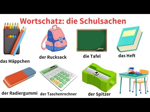 Gemeinsam deutsch lernen: Wortschatz: die Schulsachen für Schule/Deutscher Wortschatz für Anfänger