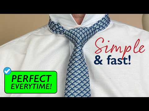 How to Tie a Tie - The Full or Double Windsor Knot (Simple & Easy Method!)
