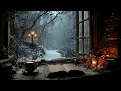 🕯 “The Lamplight and the Open Page — A Winter’s Quiet for the Mind” | Dark Academia Ambience