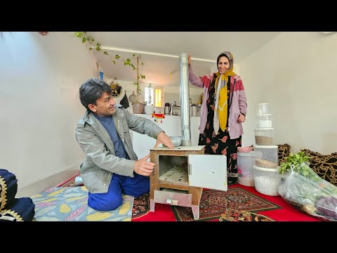 The room was freezing: Will this winter save us? (First Fire) - Wood Stove 