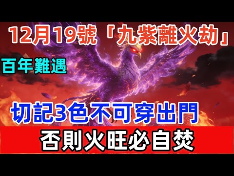百年難遇！12月19號，農歷十月三十，「九紫離火劫」，切記3色不可穿出門，否則火旺必自焚，全家不得安寧！#尘缘 #易经 #佛教 #风水 #佛學 #佛陀 #佛法 #佛 #风水