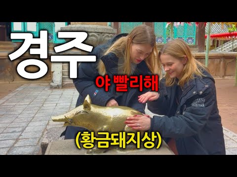 독일여자들을 절대로 경주에 데리고 가면 안되는 이유 (불국사 비상)