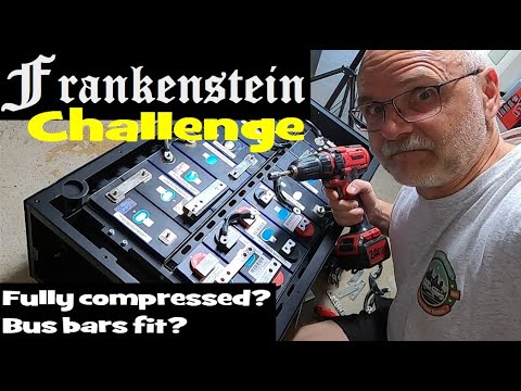 Compressing swollen cells. What a start building this battery.