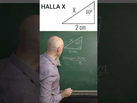 HALLA LA HIPOTENUSA DEL TRIÁNGULO RECTÁNGULO DADO ÁNGULO Y CATETO OPUESTO.