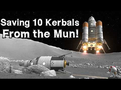 This was a VERY Difficult KSP Rescue (no EVA!)