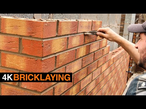 4k Bricklaying - Laying some Bricks