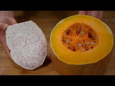 南瓜加上芋头，出锅居然这么好吃，不蒸不炸不凉拌，比吃肉还香，上桌瞬间被秒光#like #美食分享 #delicious