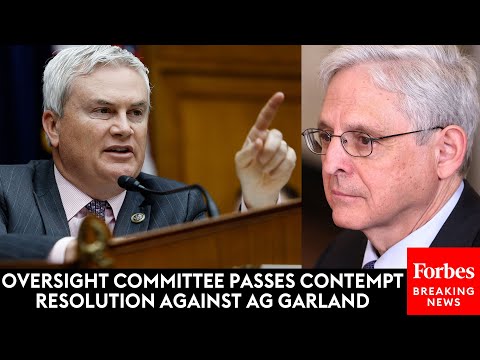 BREAKING NEWS: Contempt Of Congress Resolution Against AG Garland Passes House Oversight Committee